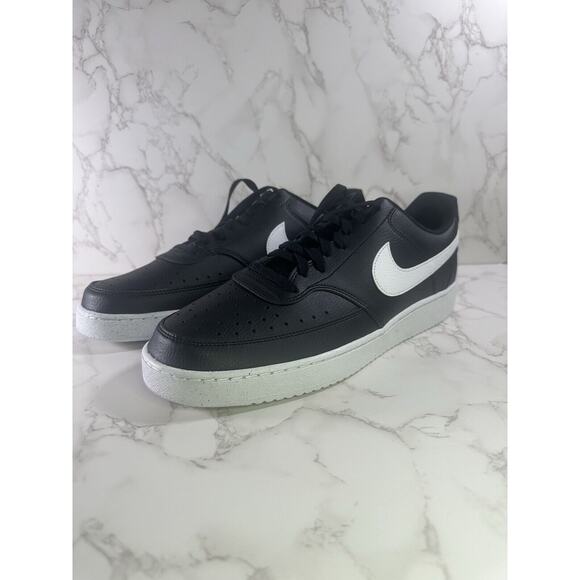 Nike Men’s Court Vision Lifestyle Size 13 Black/White |DH2987-001| New Shoes - Picture 1 of 5